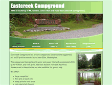Tablet Screenshot of eastcreekcampground.com